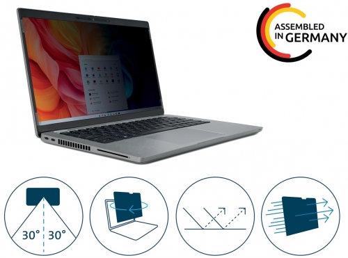 Filtru de confidentialitate Kensington HC, transparenta superioara, pentru laptop, 14.0'', 16:9, prindere duala